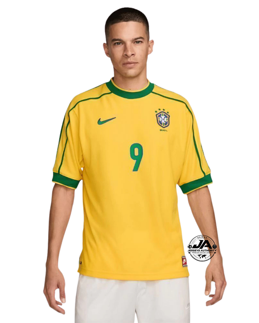 Brazil 1998/99 Retro Jersey Ronaldo #9