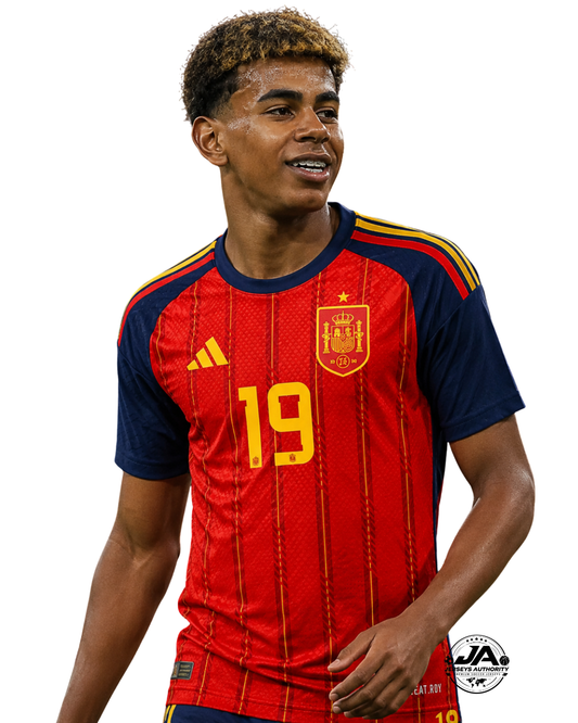 Spain Lamine Yamal Authentic World Cup Home Jersey 2026 - Player Version - Slim Fit