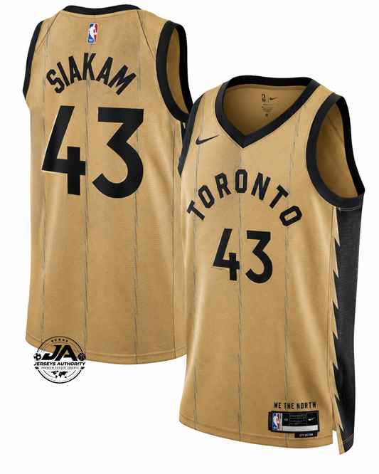 Pascal Siakam Toronto Raptors City Edition Jersey - Gold