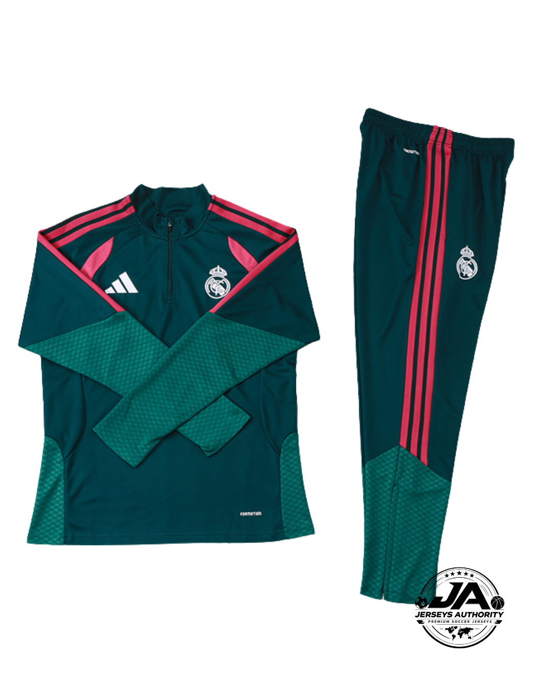 2026/27 Real Madrid Dark Green Training Set – Long Sleeve