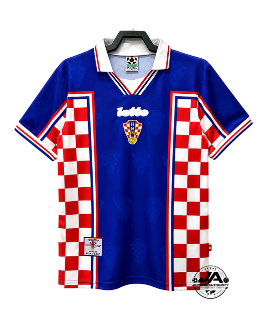Croatia 1998 Away Jersey - Retro Version