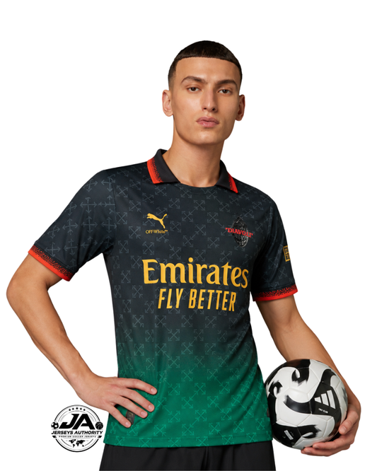 AC Milan 25/26 Commemorative Edition Jersey - Black - Player Version - Slim Fit