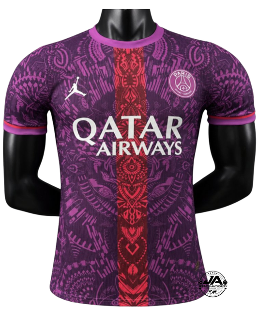 Paris Saint-Germain 2026/27 Purple with Tribal Pattern Special Edition Player Jersey - Slim Fit