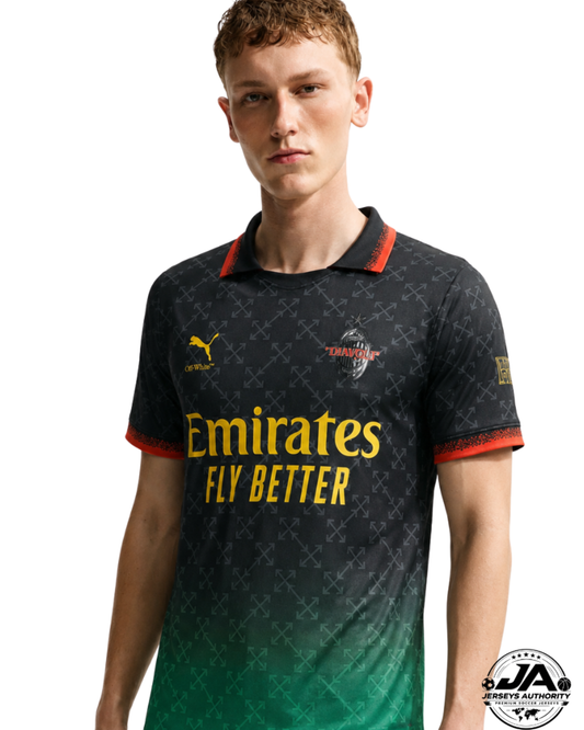 AC Milan Commemorative Edition Jersey 2025/26 Black - Fan Version