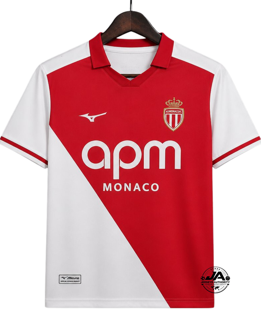 26/27 AS Monaco Home Jersey - Fan Version