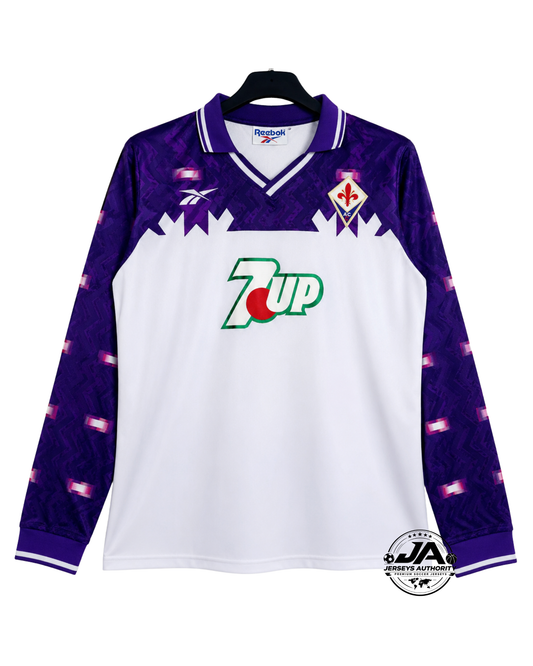 Fiorentina 92/93 II Away Jersey - Long Sleeve Retro Version