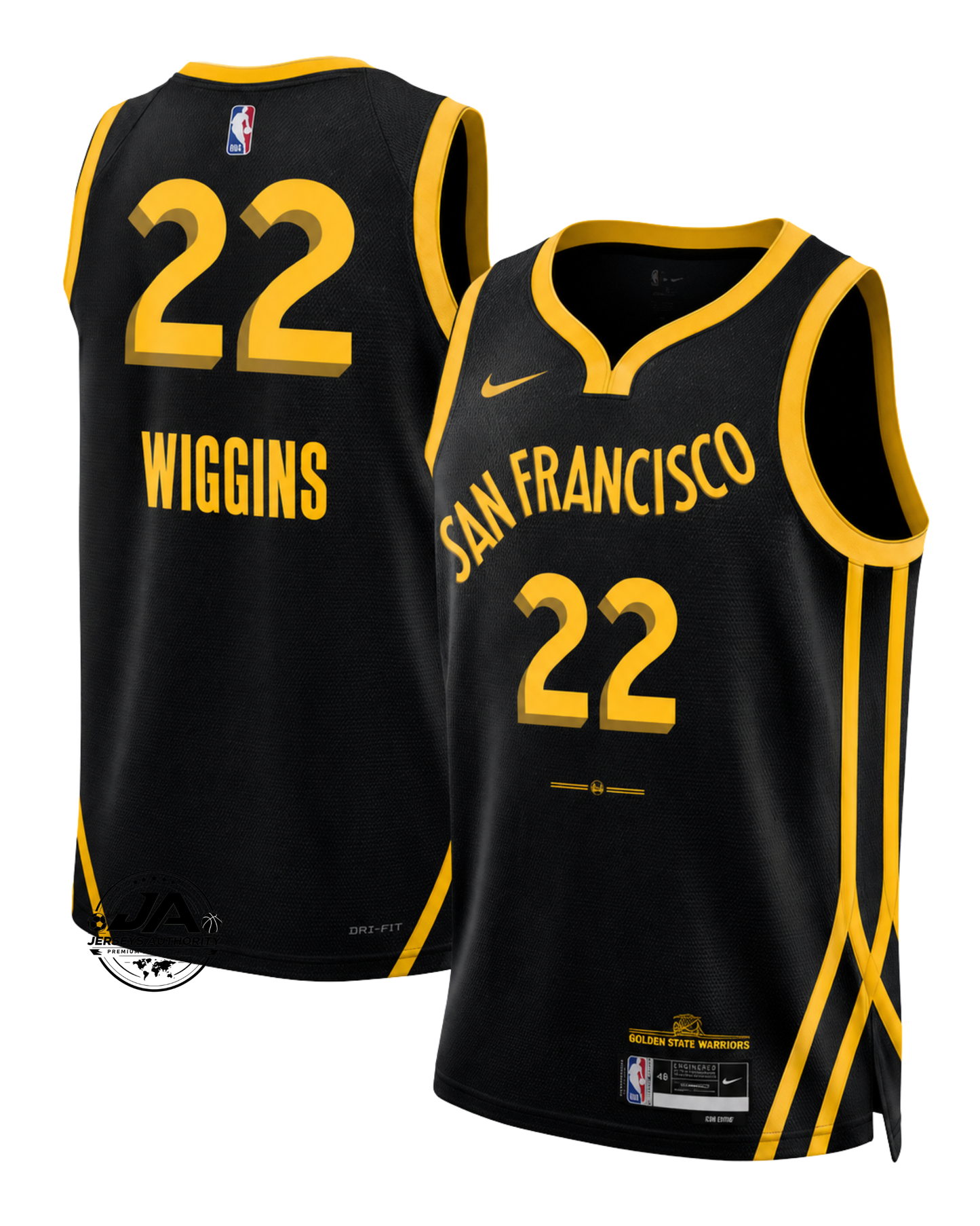 Andrew Wiggins Golden State Warriors City Edition Jersey - Black