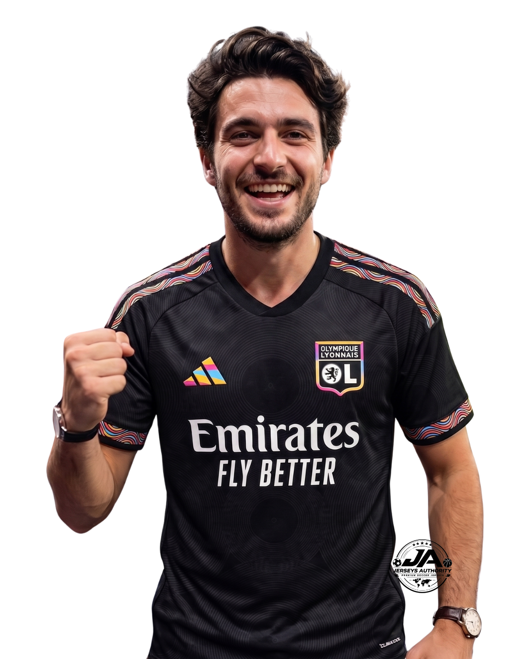 Camiseta de la tercera equipación del Olympique de Lyon 2026/27 negra - Versión aficionado