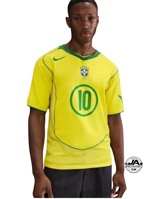 Camiseta retro Brasil 2004 Ronaldinho