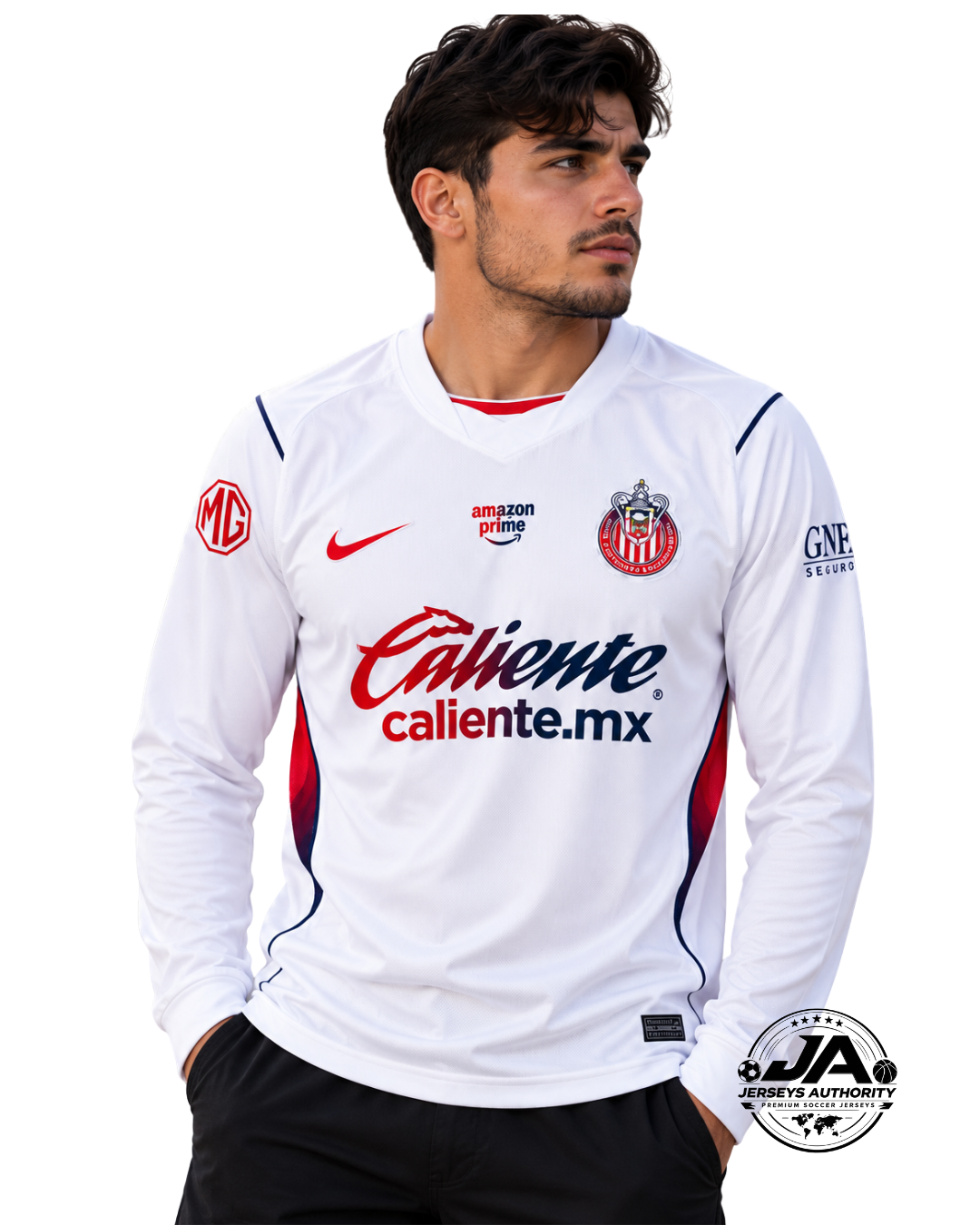 26/27 Chivas Away White Long Sleeve Jersey - Fan Version