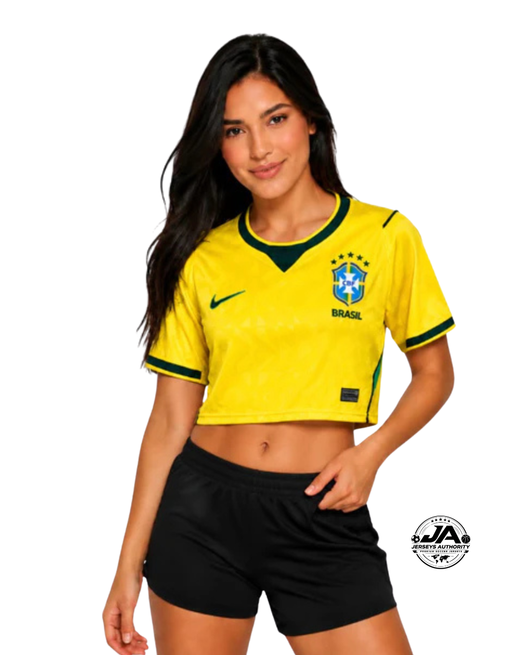 Recortado Brasil Mujer local 2026 - Versión aficionado Brasil
