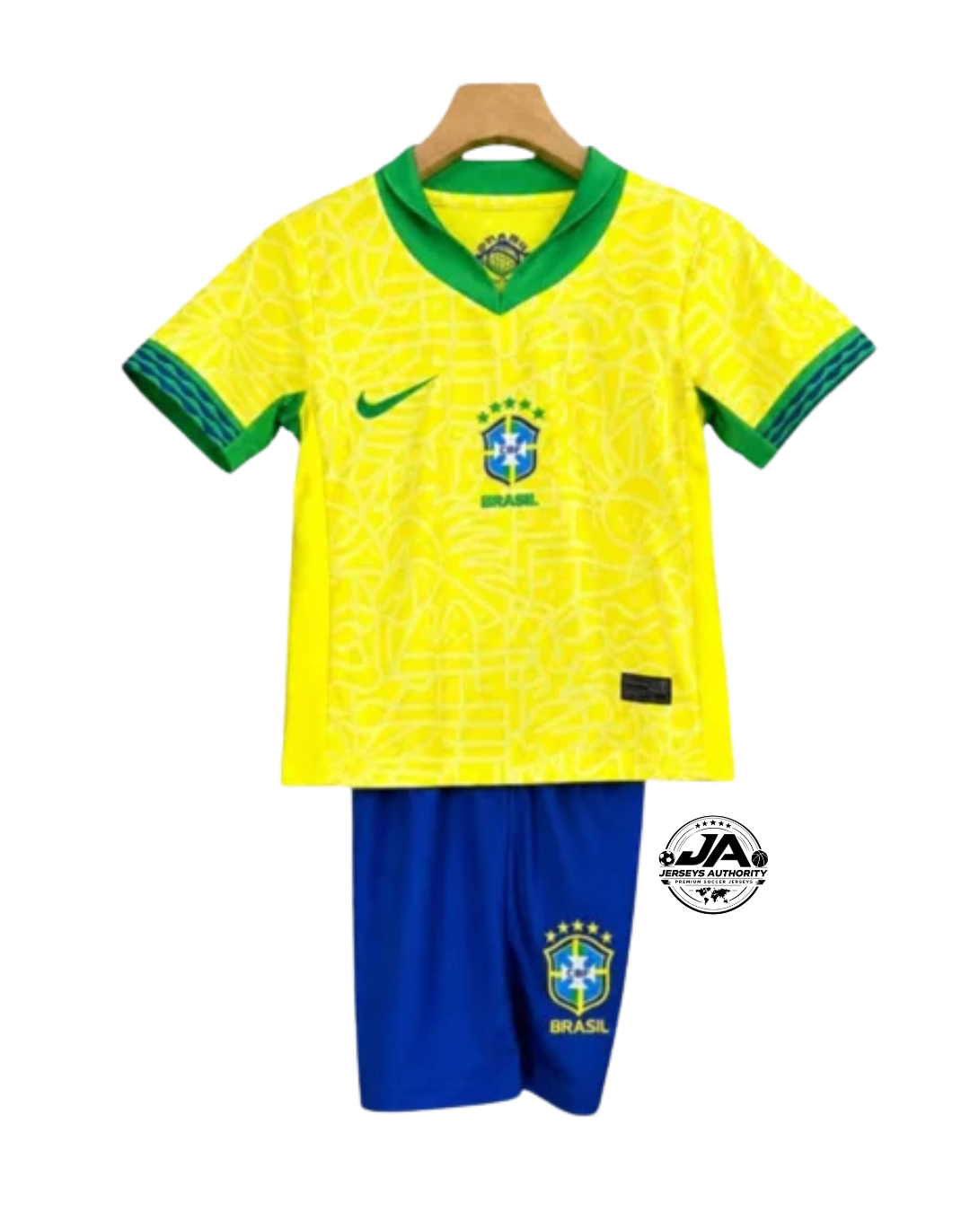 Kids Kit Brazil Home Fan Jersey 2025/26