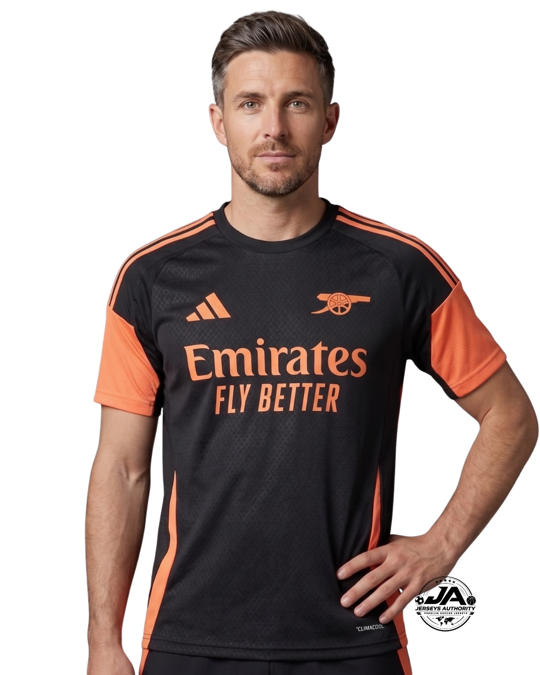 Camiseta de Entrenamiento Arsenal 2026/27 Negra y Naranja - Versión Aficionado
