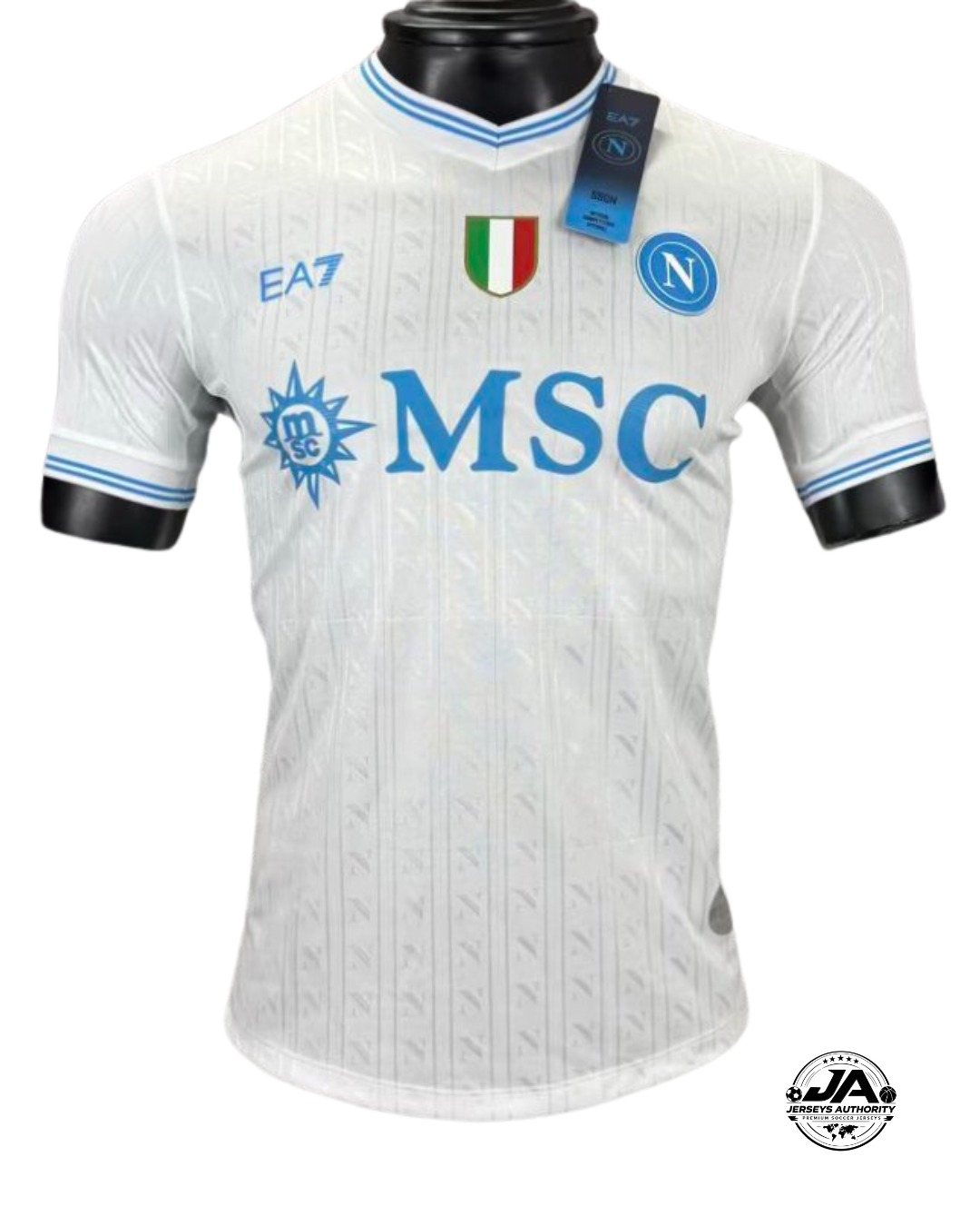 25/26 Napoli Champion Away White Player Jersey - Slim Fit