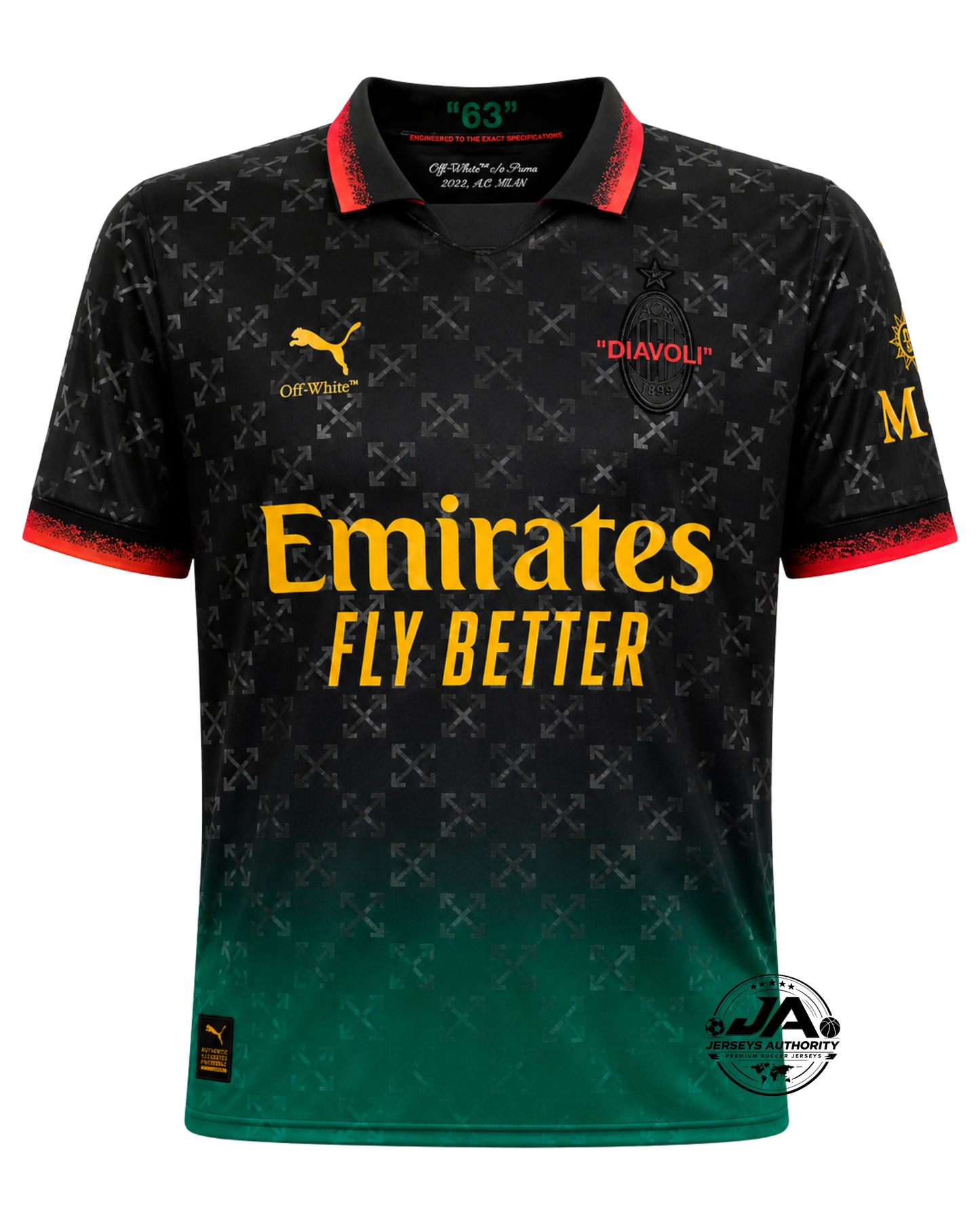 AC Milan Commemorative Edition Jersey 2025/26 Black - Fan Version