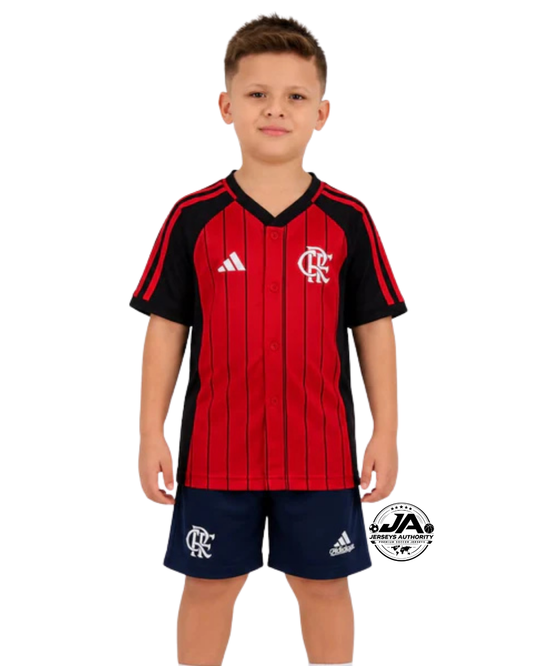 Kit Infantil Flamengo I 2025/26 Home - Torcedor