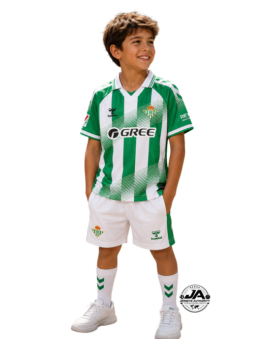 Kids Kit Real Betis 2026/27 Home Jersey