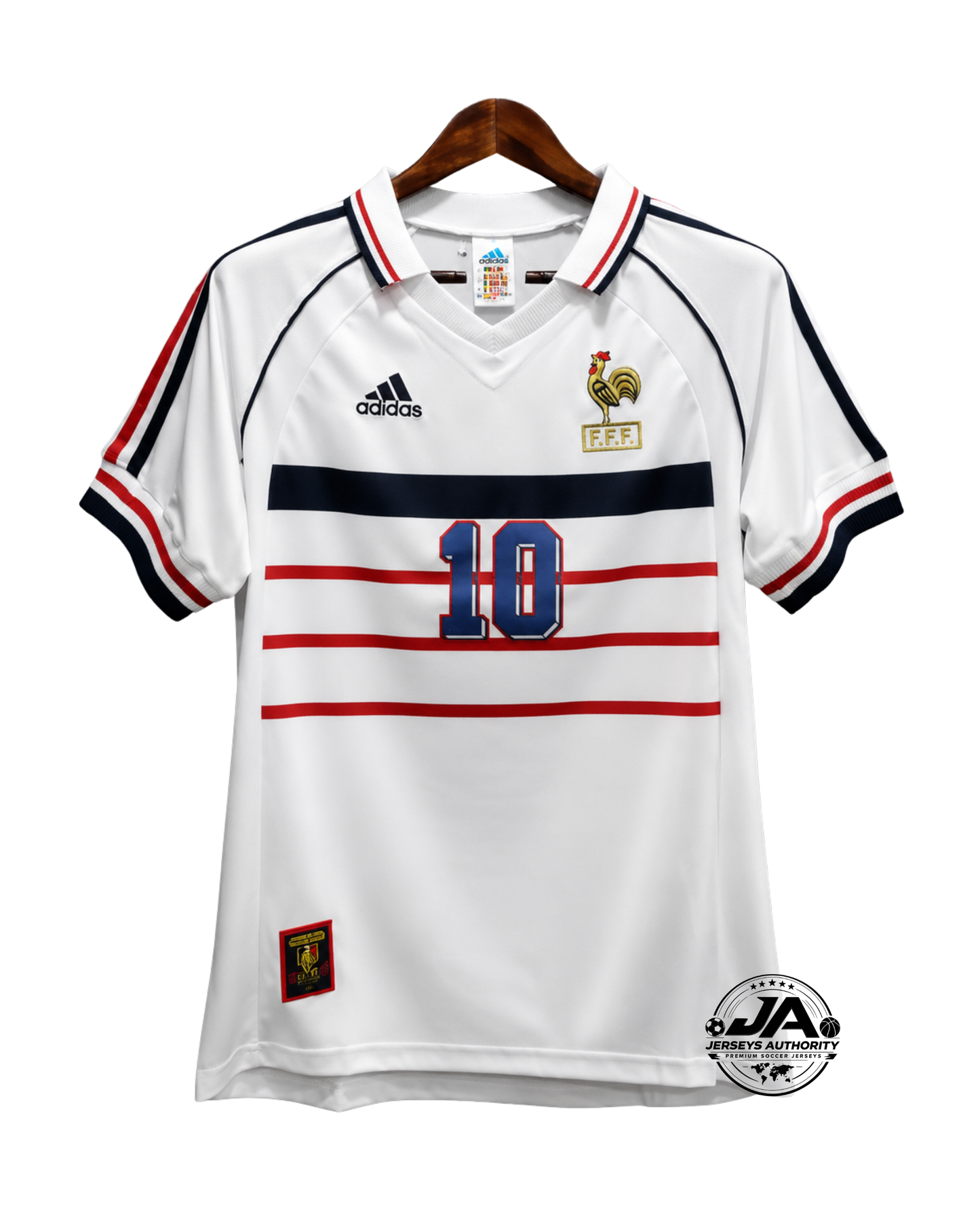 France 1998 World Cup Zidane #10 Away Jersey