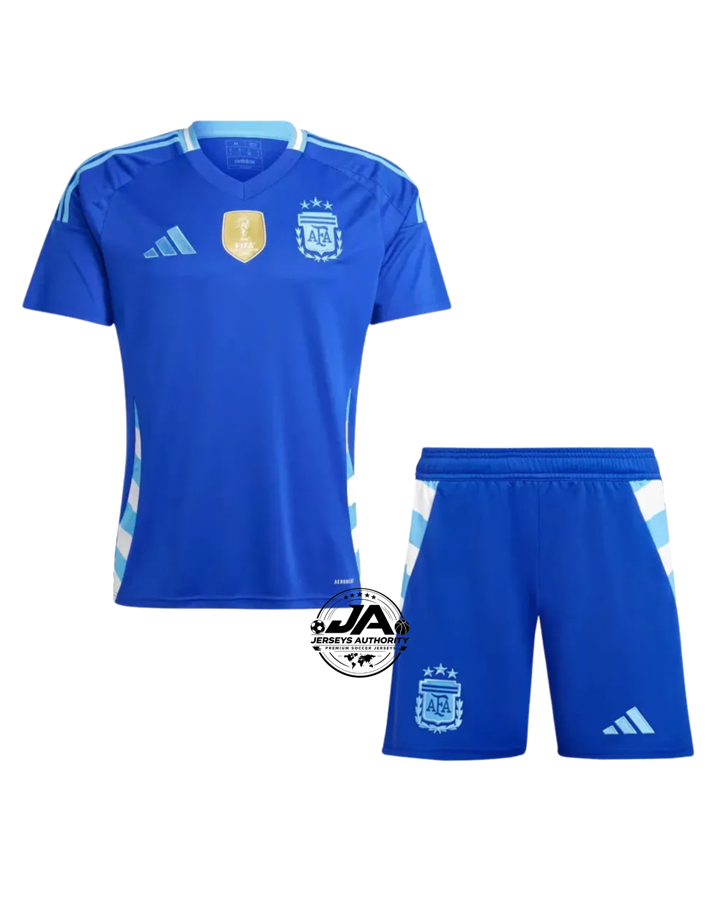 Argentina Away Kids Kit 2024 - Patch Fifa World Champions 2022