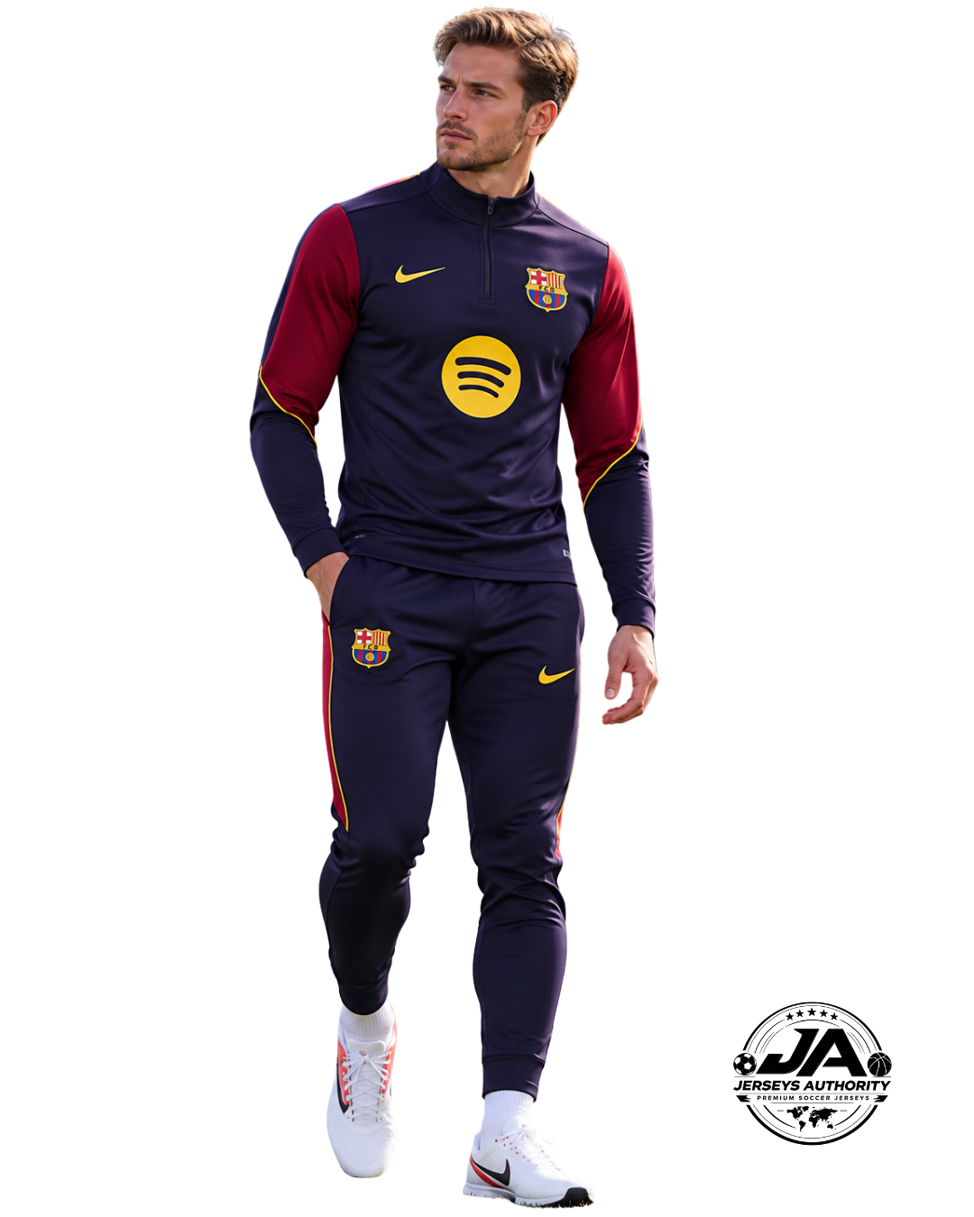 2026/27 FC Barcelona Dark Purple Training Set – Long Sleeve