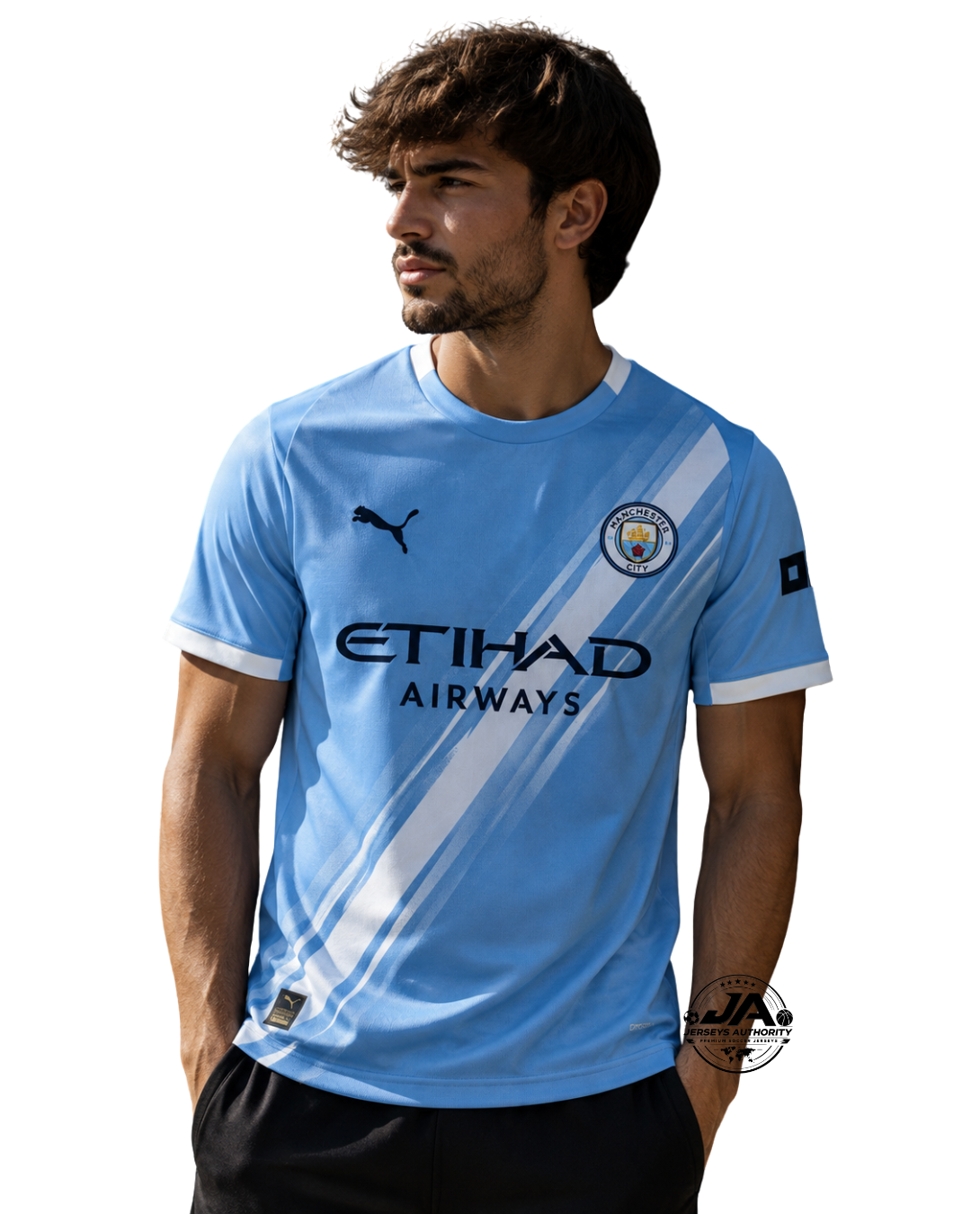 Camiseta de aficionado local del Manchester City 2025/26