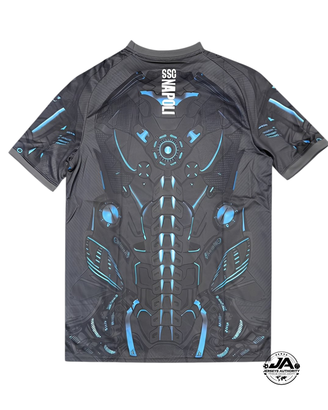 25/26 Napoli Gray Robotic Armor Pattern Jersey - Fan Version