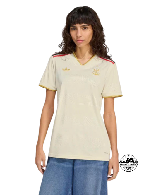 Camisa Flamengo III 2025 Feminina Patch Campeão Copa do Brasil - Torcedor