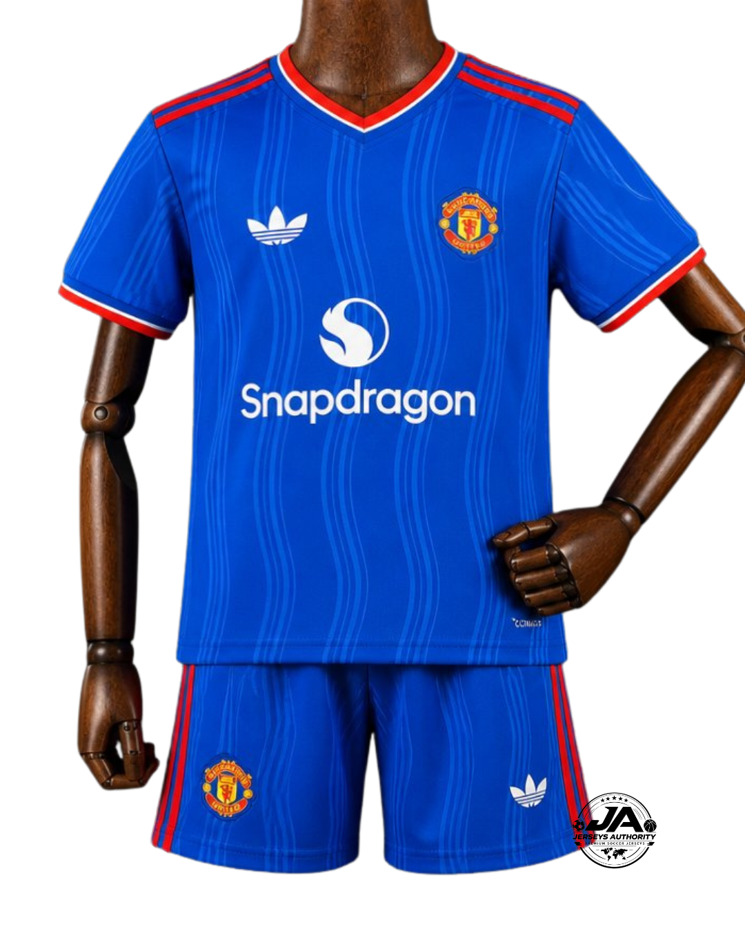 KIT para niños camiseta de visitante Manchester United 2026/27