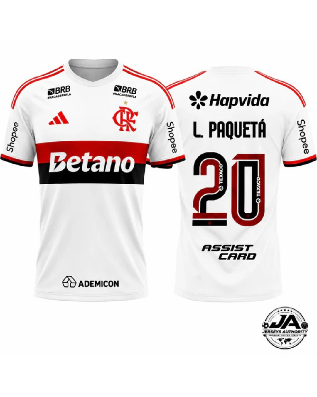 Camiseta Flamengo II 2026/27 Visitante Paquetá 20 Patrocinadores Completos - Aficionado