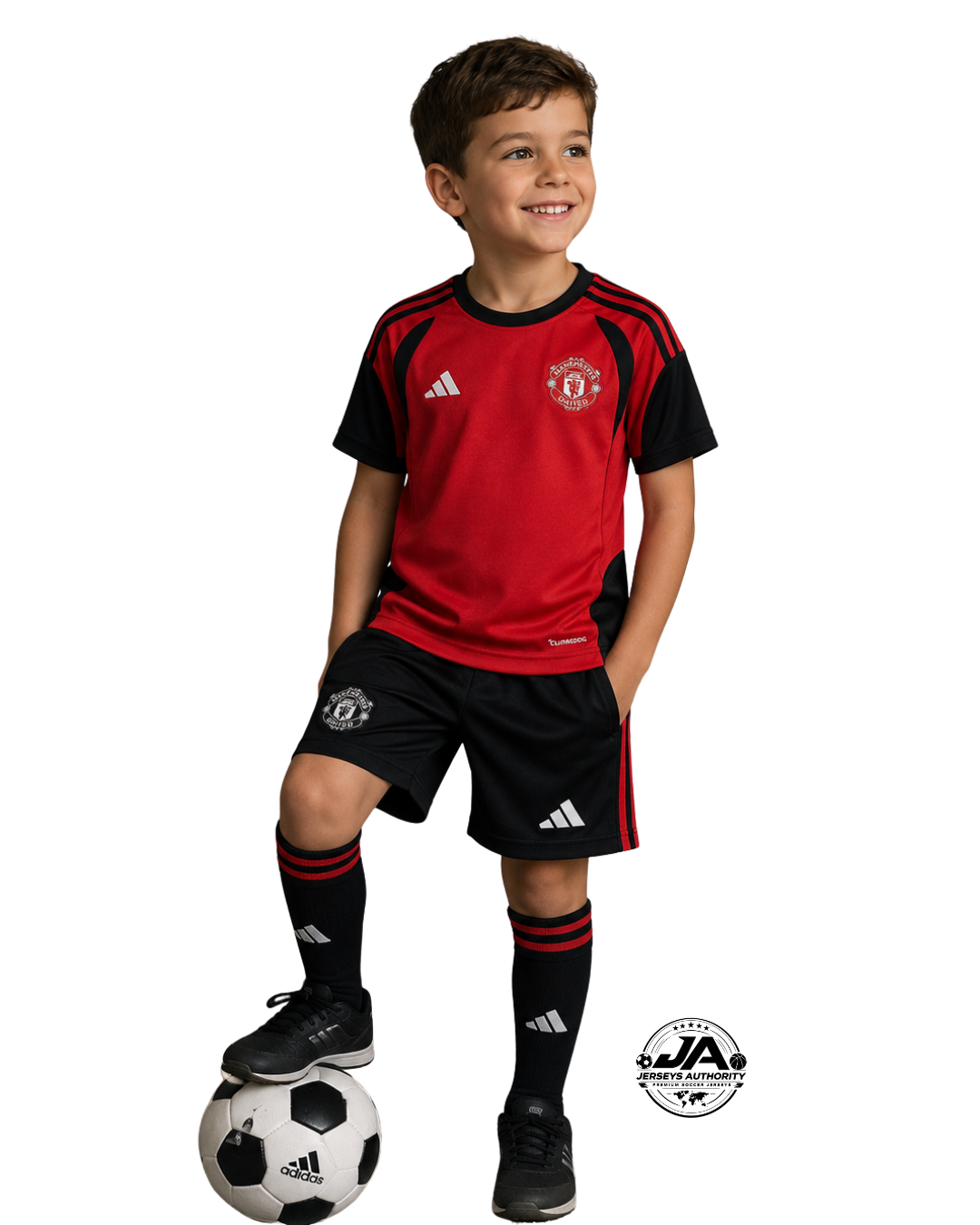 Equipación de niño Manchester United de entrenamiento local roja 2026/27