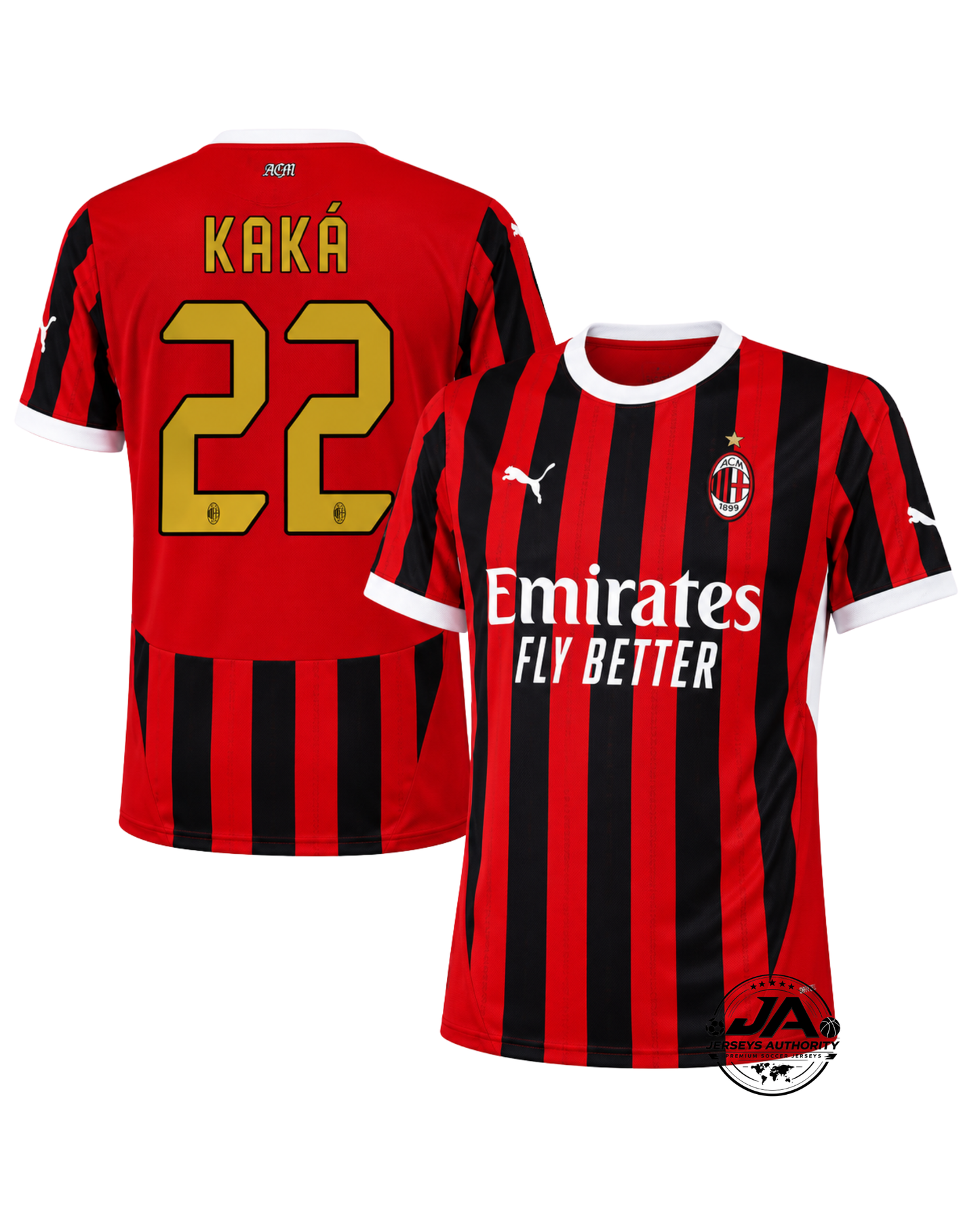 AC Milan Kaka 22 Home Fan Jersey 2024/25 UCL UEFA Foundation