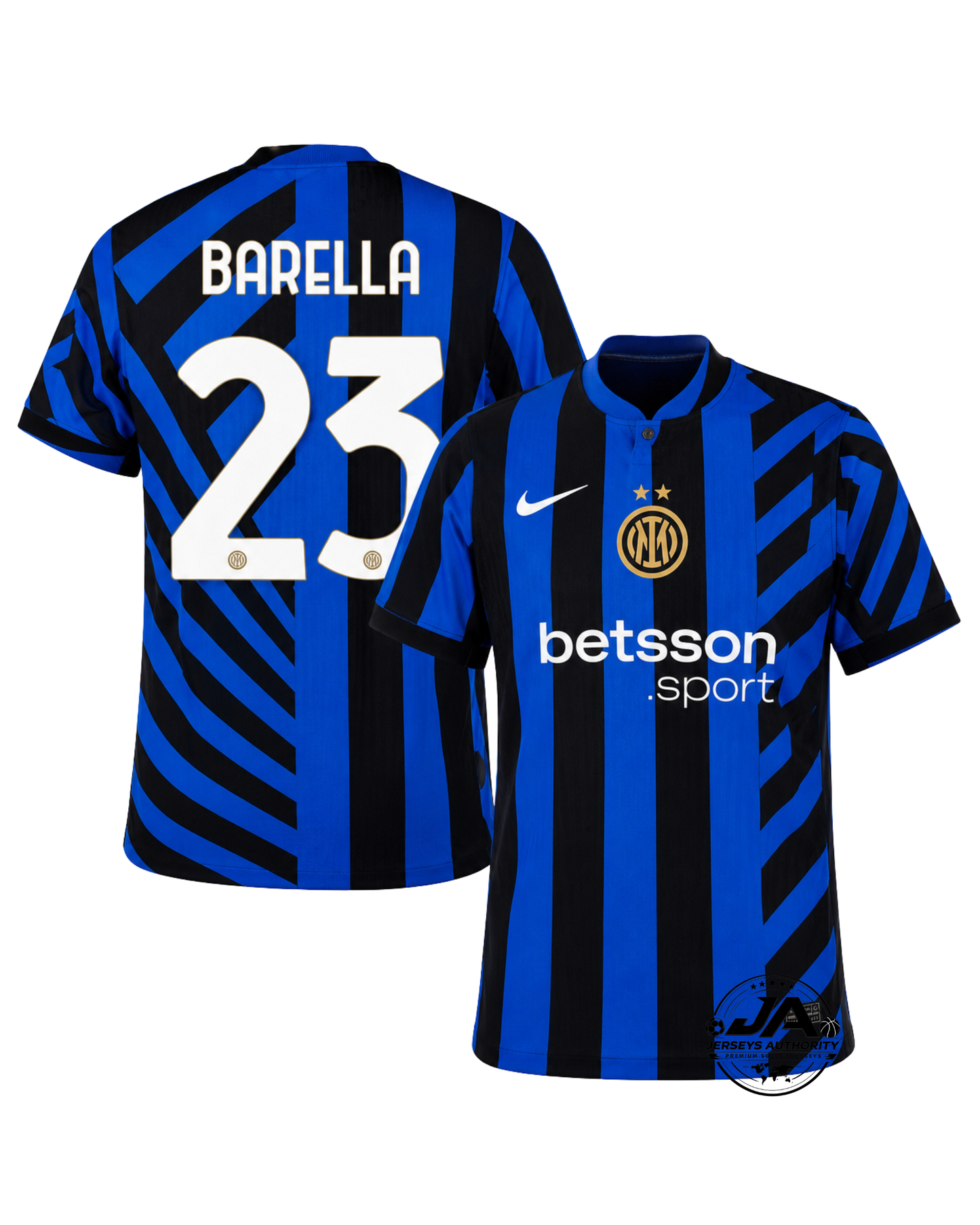Inter Milan Barella 23 Home Jersey 2024/25 UCL UEFA Foundation
