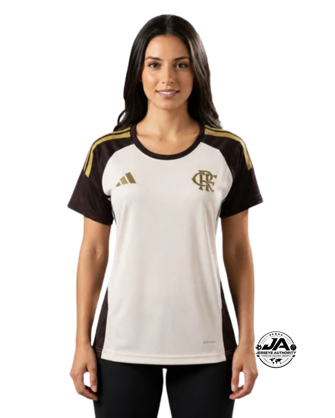Camisa Flamengo Treino 2026 Feminina Bege - Torcedor