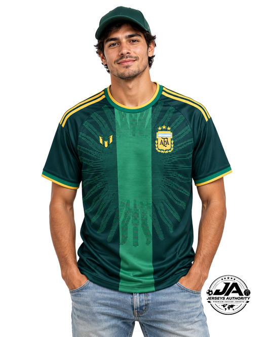 2026 Argentina Messi Farewell Commemorative Goalkeeper Dark Green Jersey