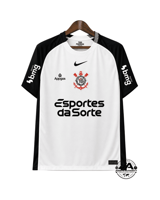 Camisa Corinthians 2025/26 I Jogador Com Patrocínios [Slim Fit]
