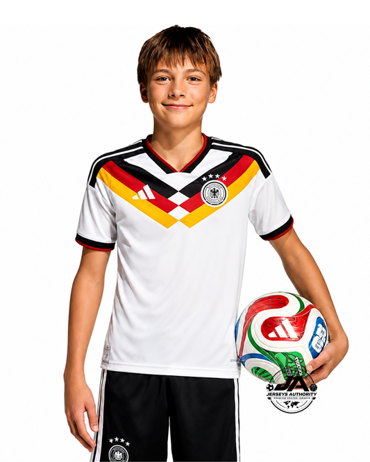 Kids Kit Germany Home Fan Jersey Shirt 2026 World Cup