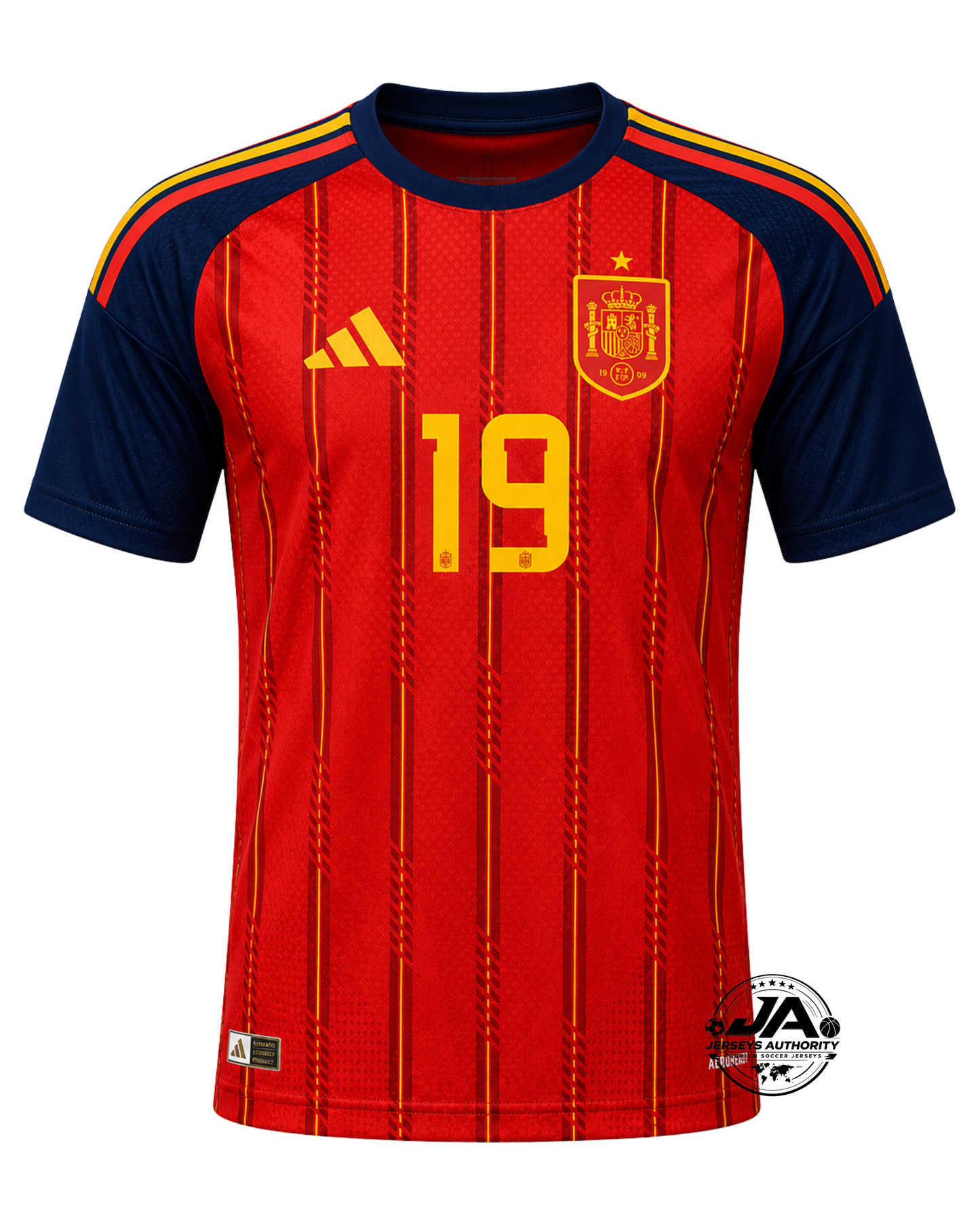 Spain Lamine Yamal Authentic World Cup Home Jersey 2026 - Player Version - Slim Fit