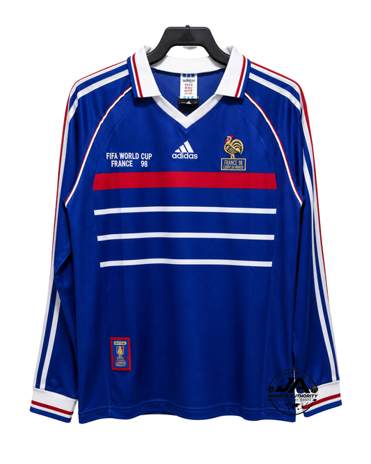 Francia 1998 I Camiseta de Local - Versión Retro Manga Larga