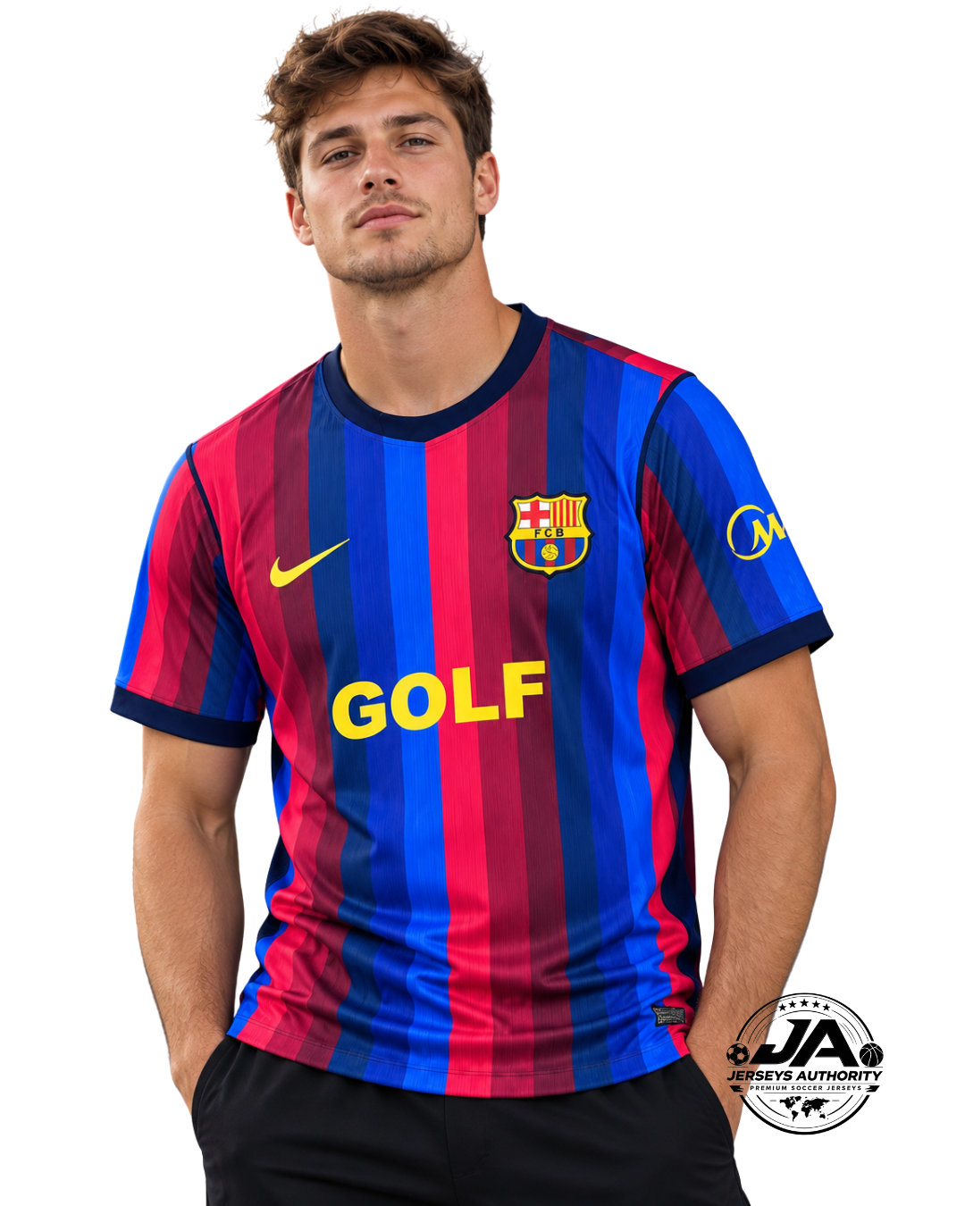 26/27 Barcelona x Golf Wang El Clasico Red/Blue Jersey - Fan Version