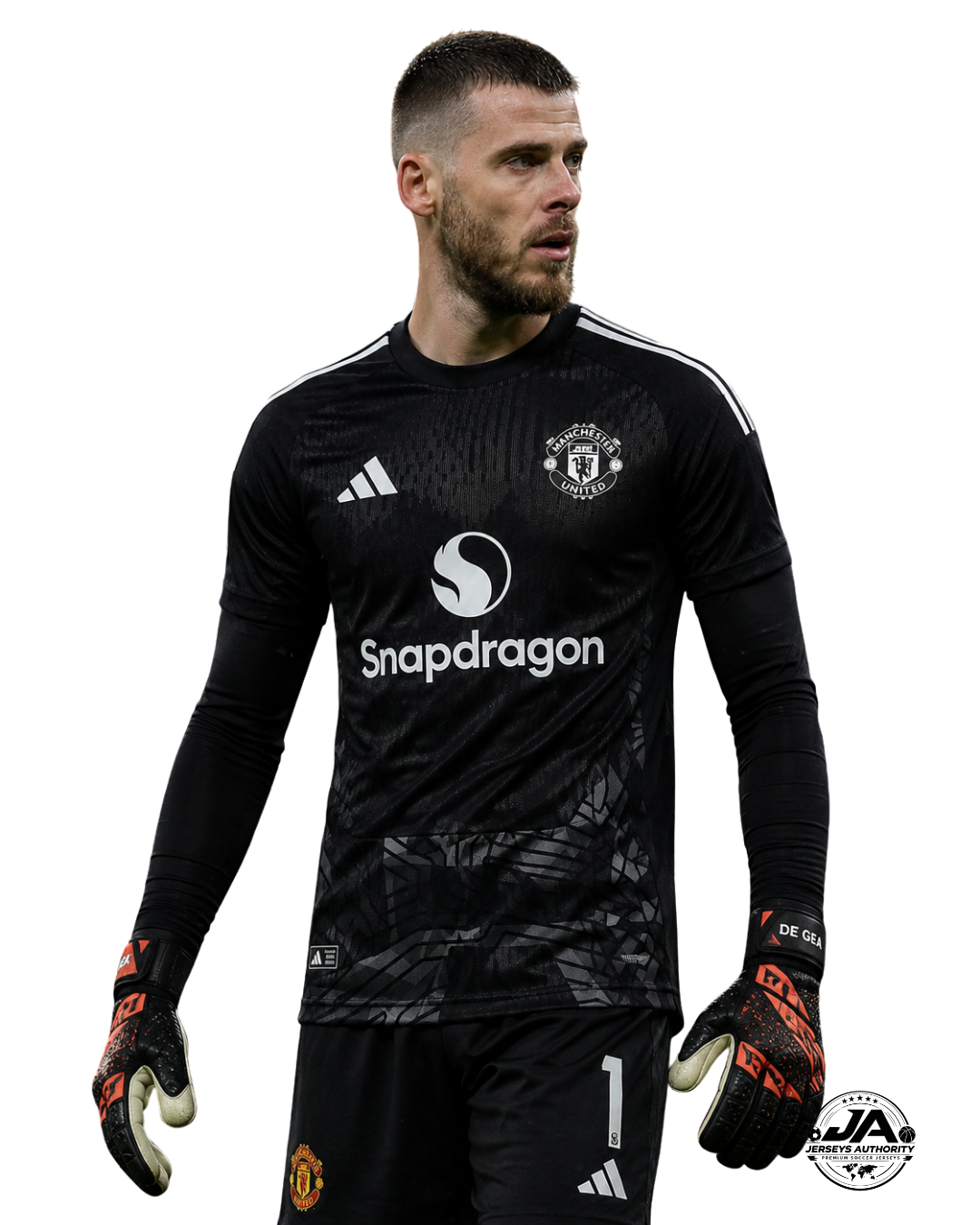 Camiseta de portero negra entallada del Manchester United 2026/27