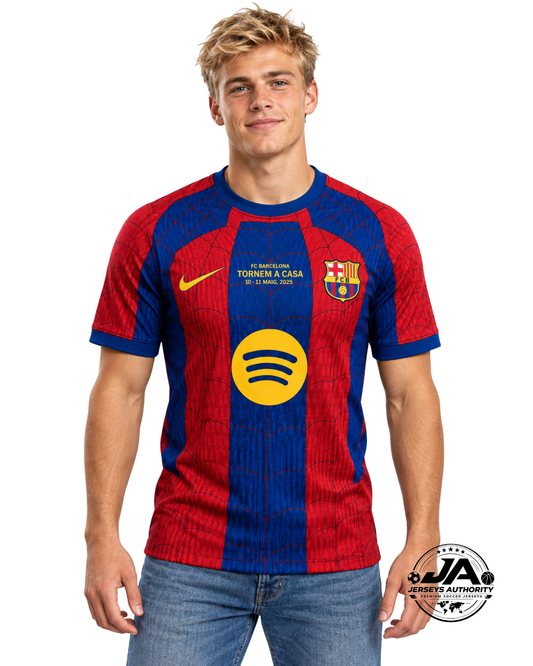 26/27 FC Barcelona Spider Special Edition Home Fan Jersey