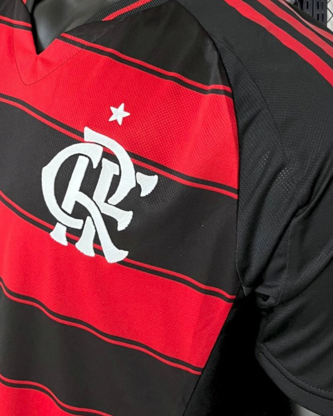 Camiseta Flamengo I 2025/26 Local Jugador [Corte Ajustado] Patrocinadores Completos