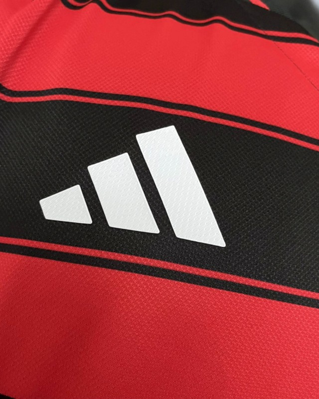Camiseta Flamengo I 2025/26 Local Jugador [Corte Ajustado] Patrocinadores Completos