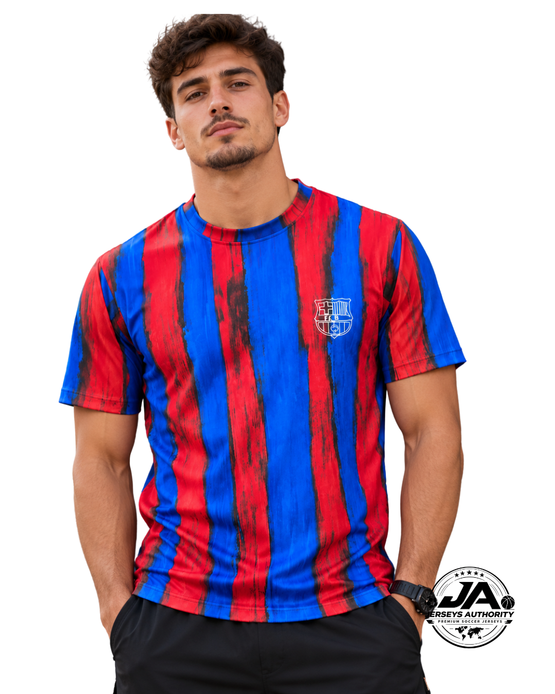 26/27 LCDC x Barcelona Striped Fan Jersey