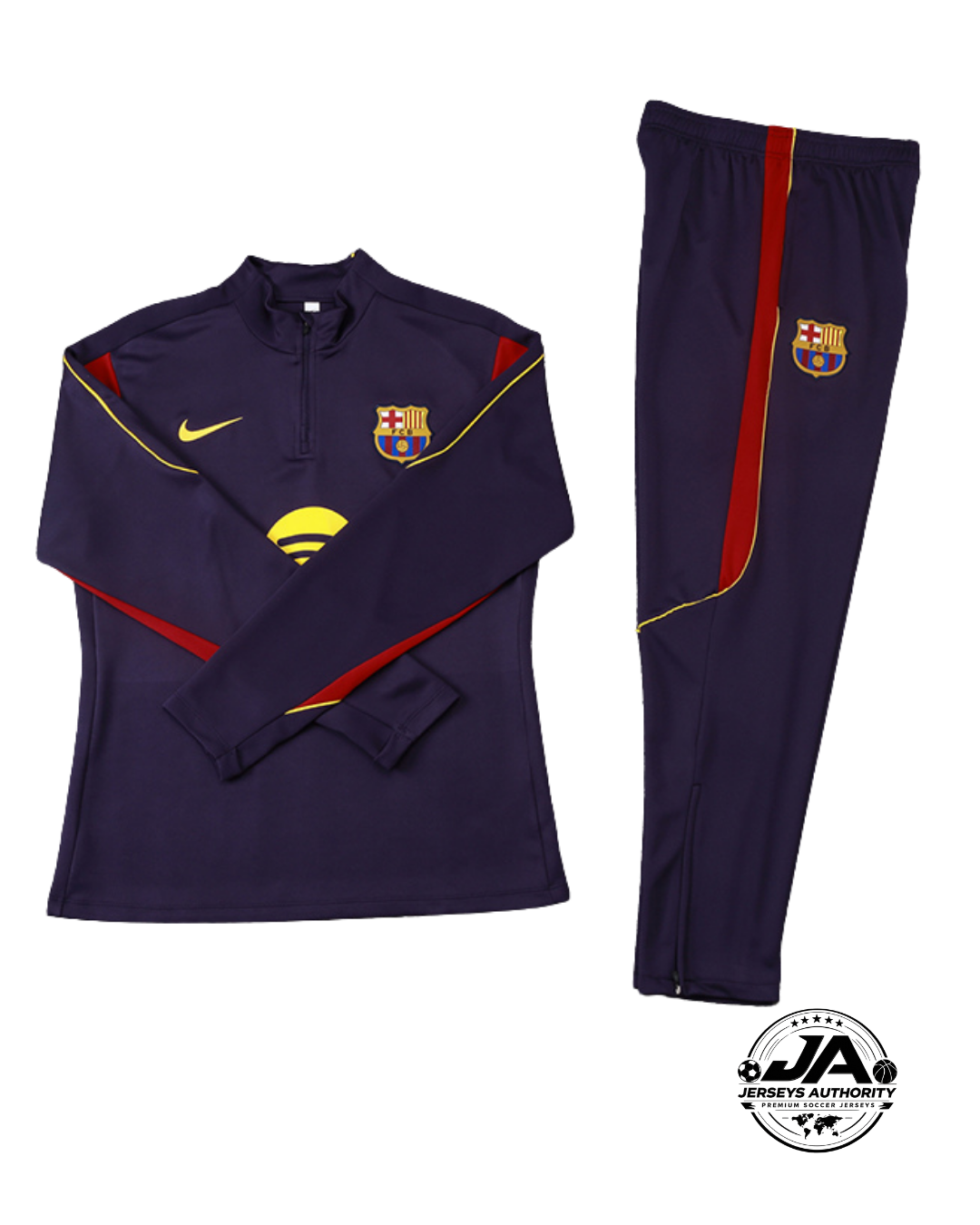 2026/27 FC Barcelona Dark Purple Training Set – Long Sleeve