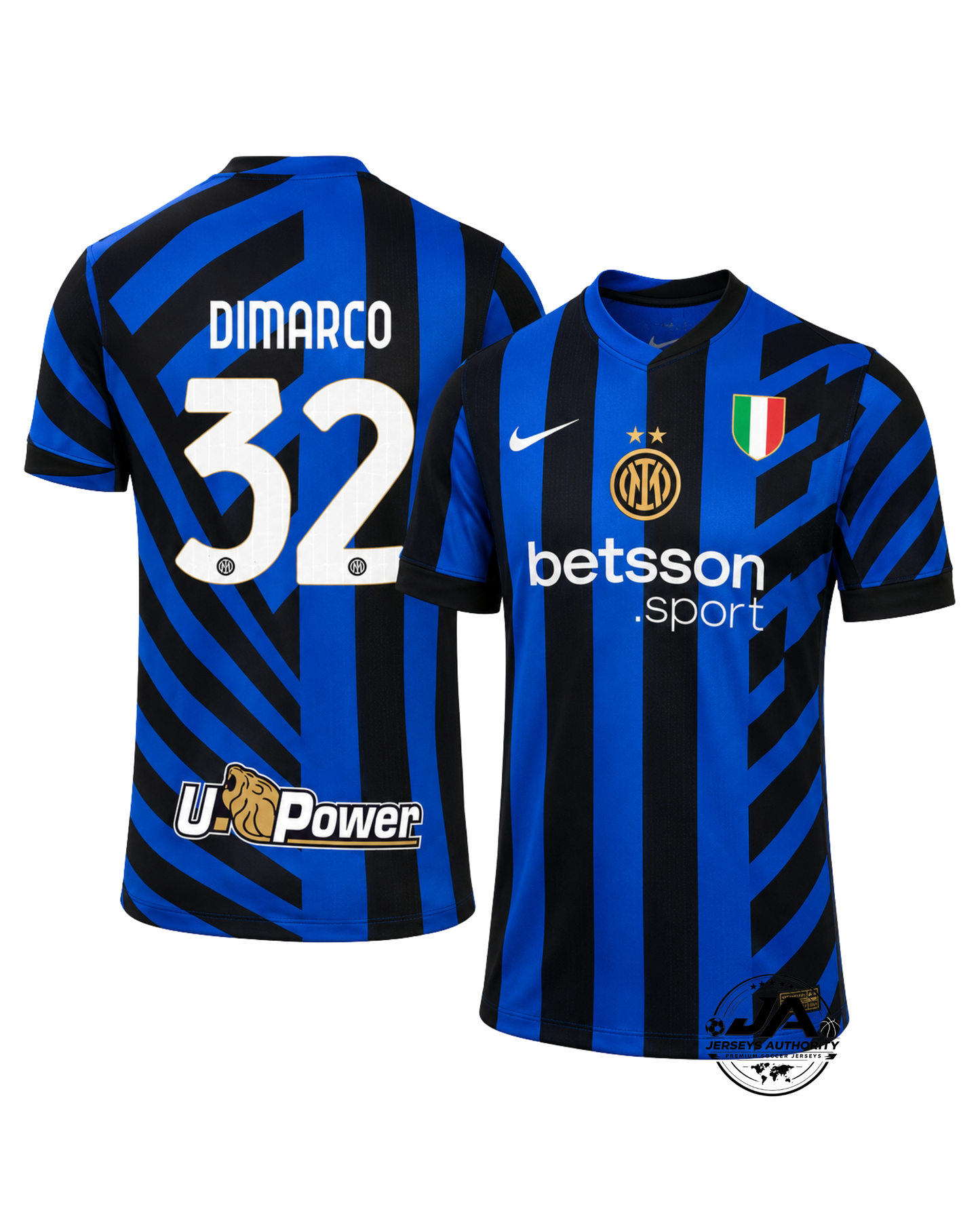 Inter Milan Dimarco 32 Home Jersey 2024/25 UCL UEFA Foundation