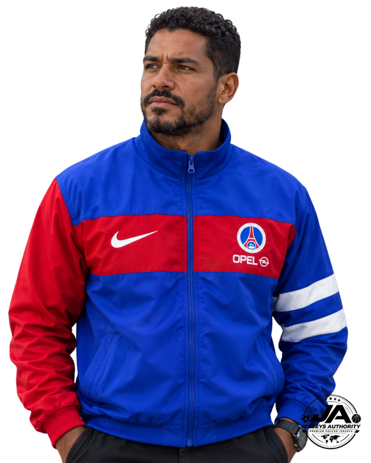 26/27 Paris Saint-Germain Blu & Red Full Zipper Windbreaker