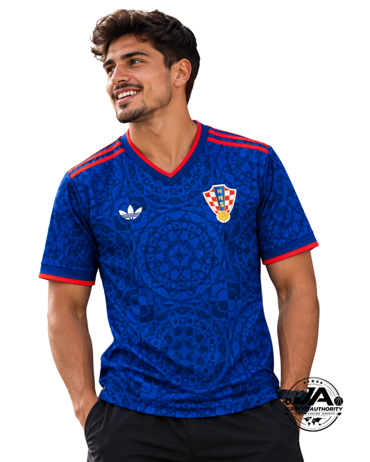 2027 Croatia Away Navy Blue Jersey - Fan Version