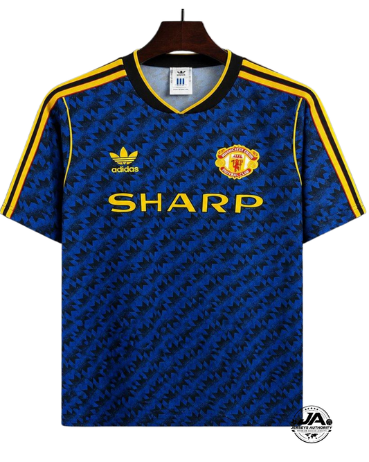 2026/27 Manchester United 1990-92 Vintange Remake Away Jersey - Fan Version