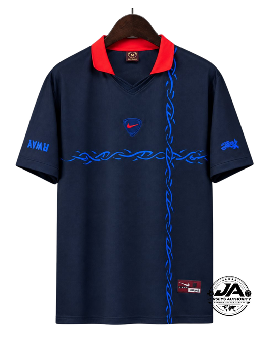 2026 Norway x Travis Scott Cactus Jack Total 90 Navy Jersey